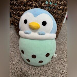 Boba Blue and Green Stuffed Animal Penguin